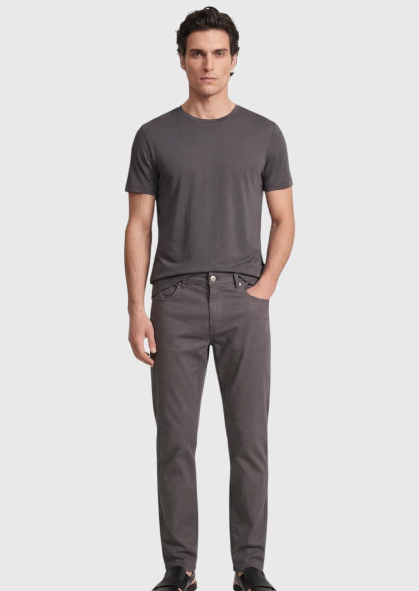 Damson Color Plain Sweatshirt - 3