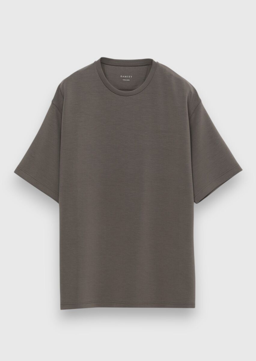 Damson Color Plain Sweatshirt - 5