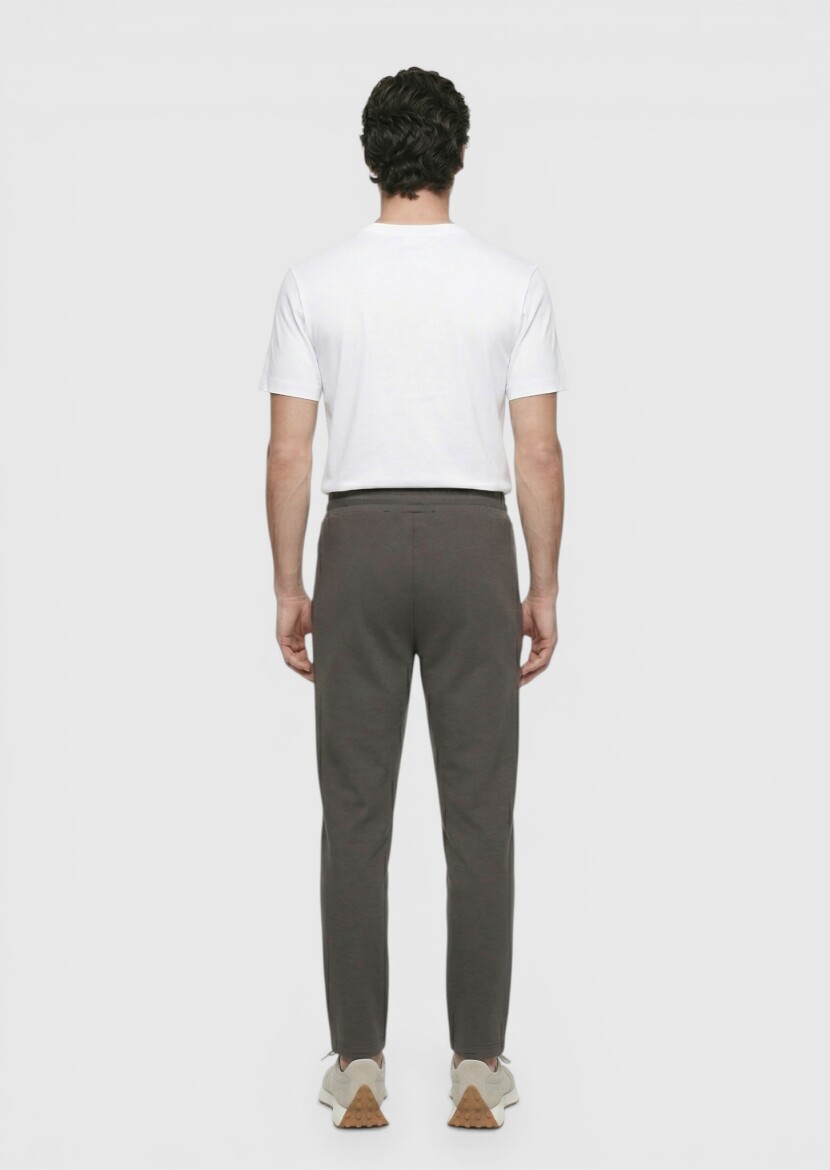 Damson Color Sweat Pants - 4