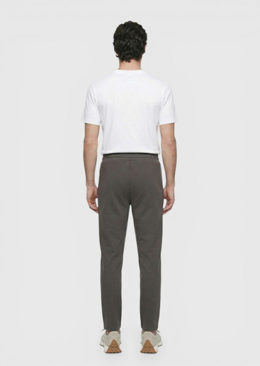 Damson Color Sweat Pants - 4