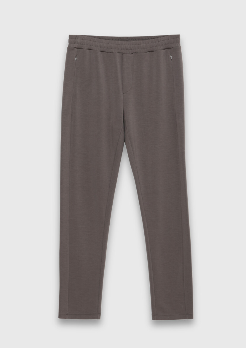 Damson Color Sweat Pants - 5