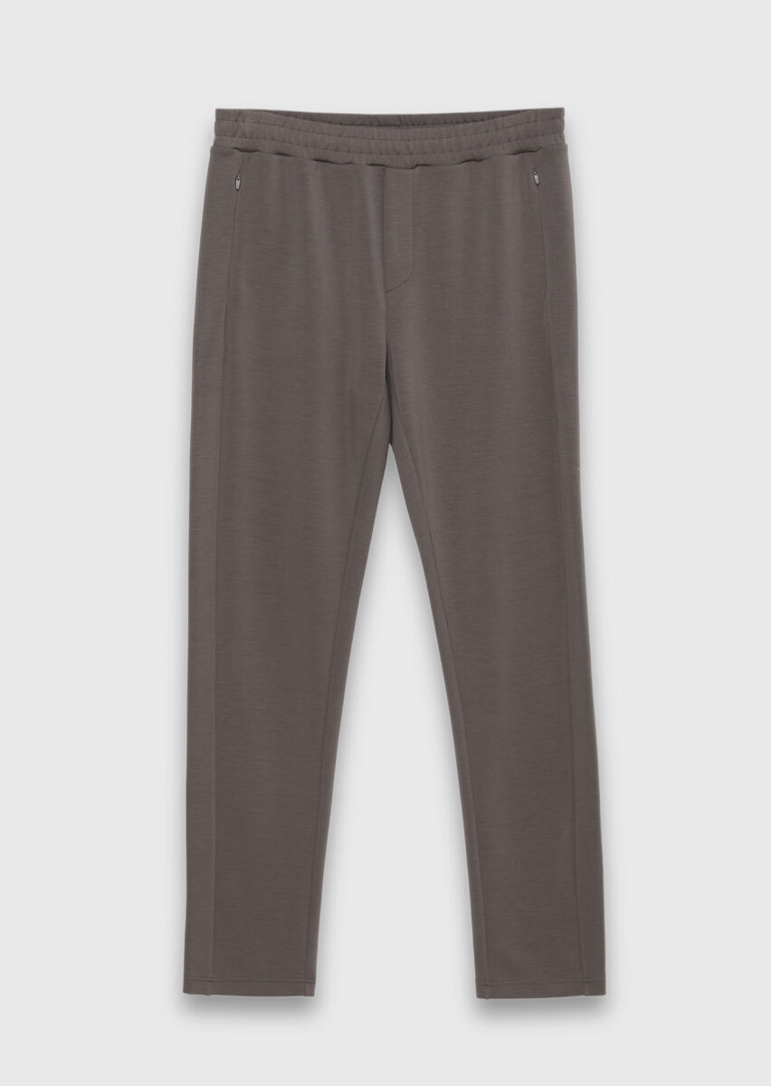 Damson Color Sweat Pants - 5