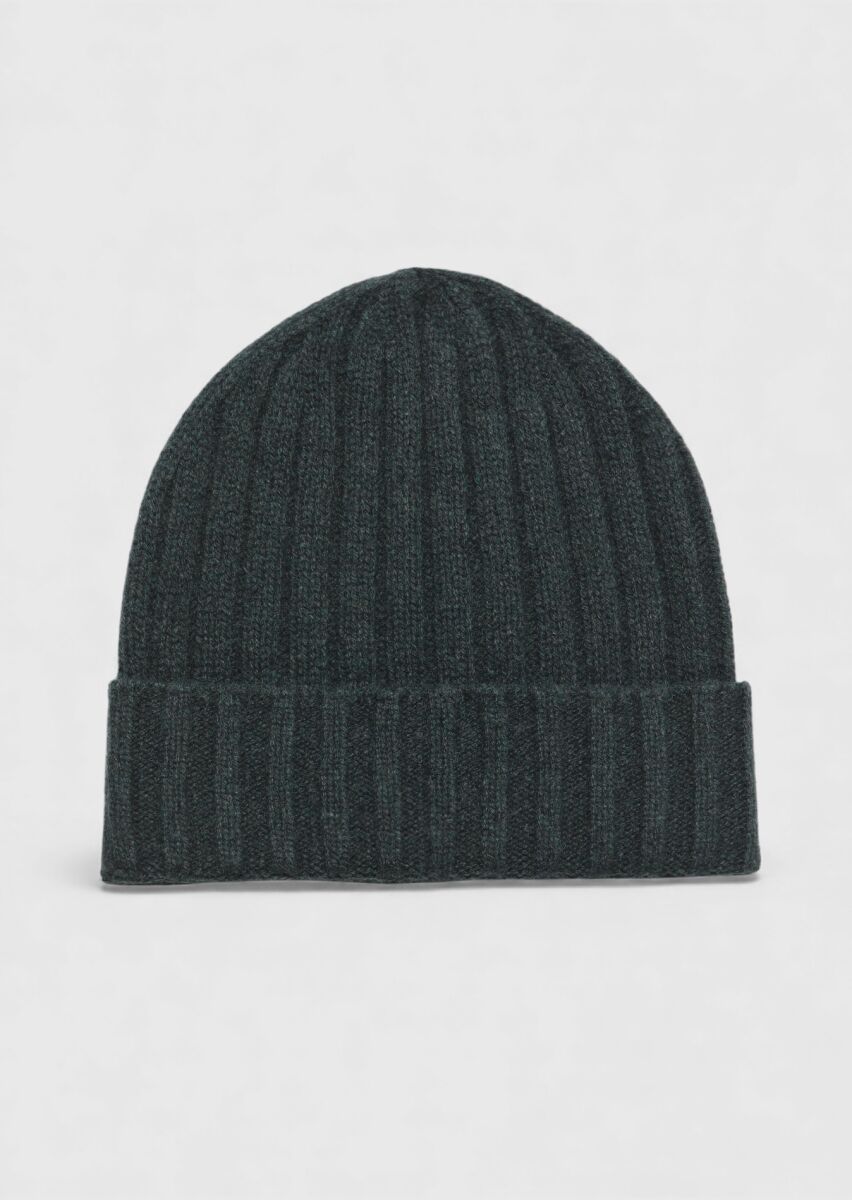 Dark Beige %100 Kaşmir Hat - 1