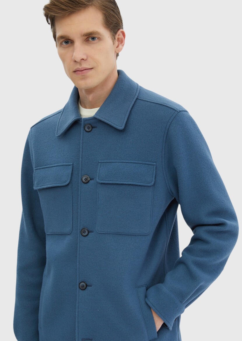 Dark Blue Overshirt - 5