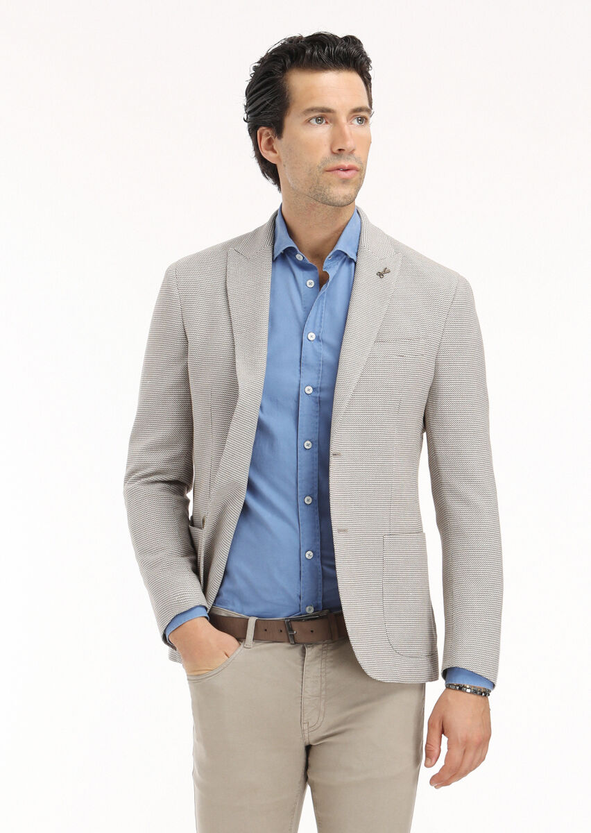 Dark Blue Plain Regular Fit Long Weaving Casual 100% Cotton Shirt - 4