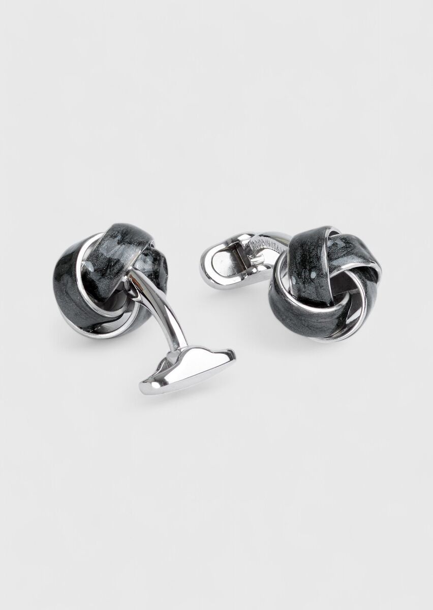 Dark Grey Brass Cuff Link - 2