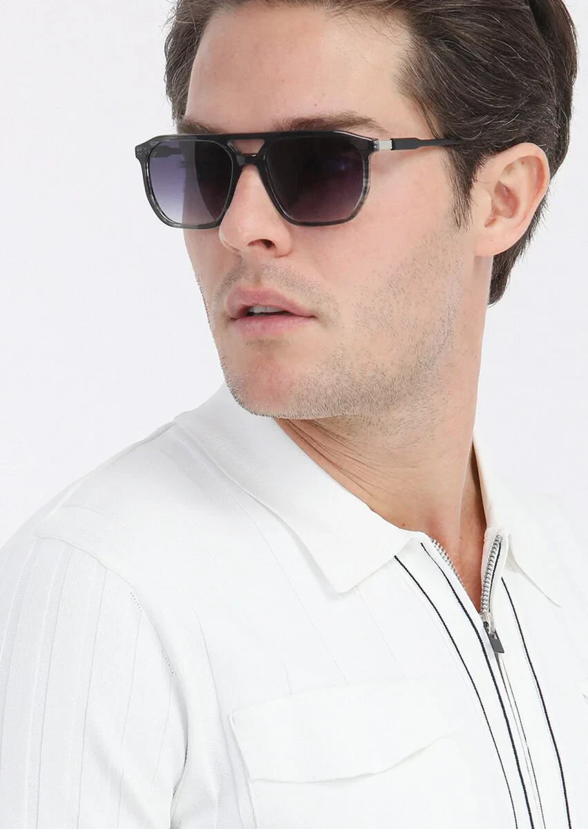 Dark Grey Glasses - 2