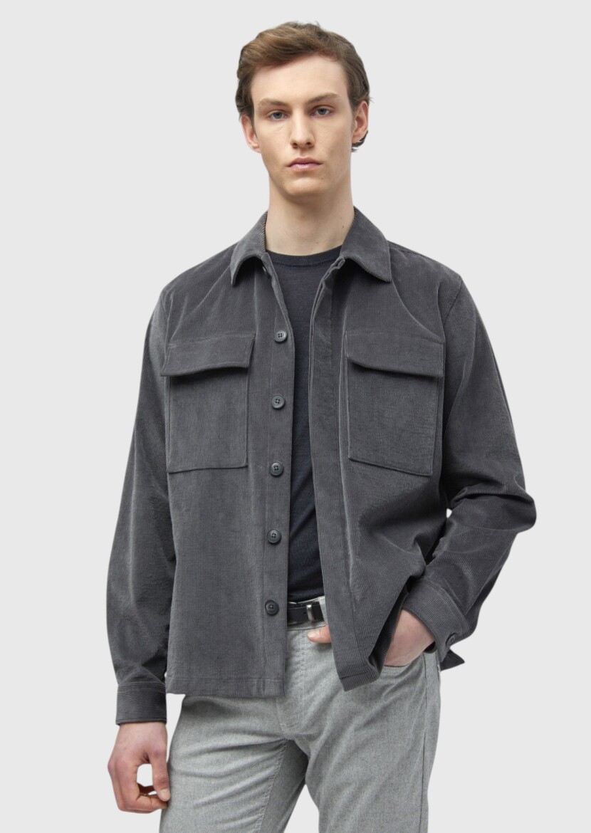 Dark Grey Overshirt - RAMSEY