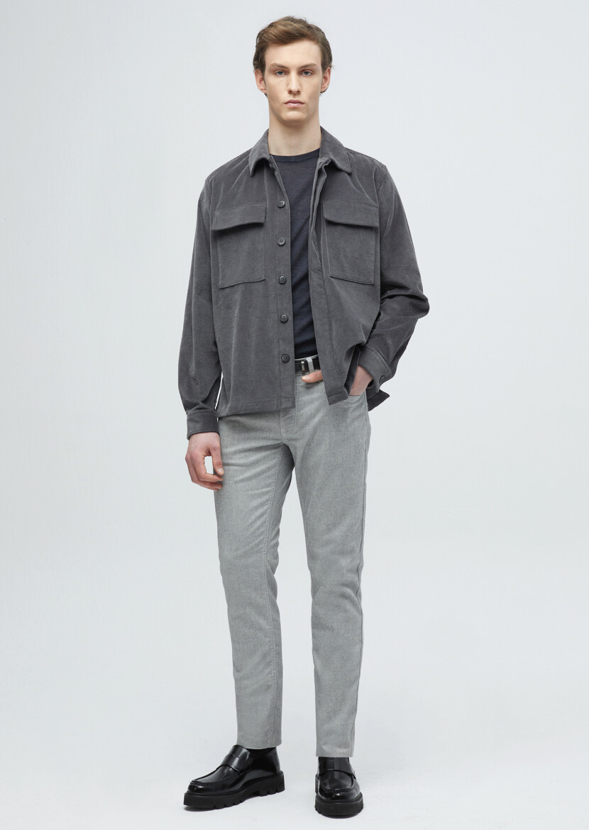 Dark Grey Overshirt - 2