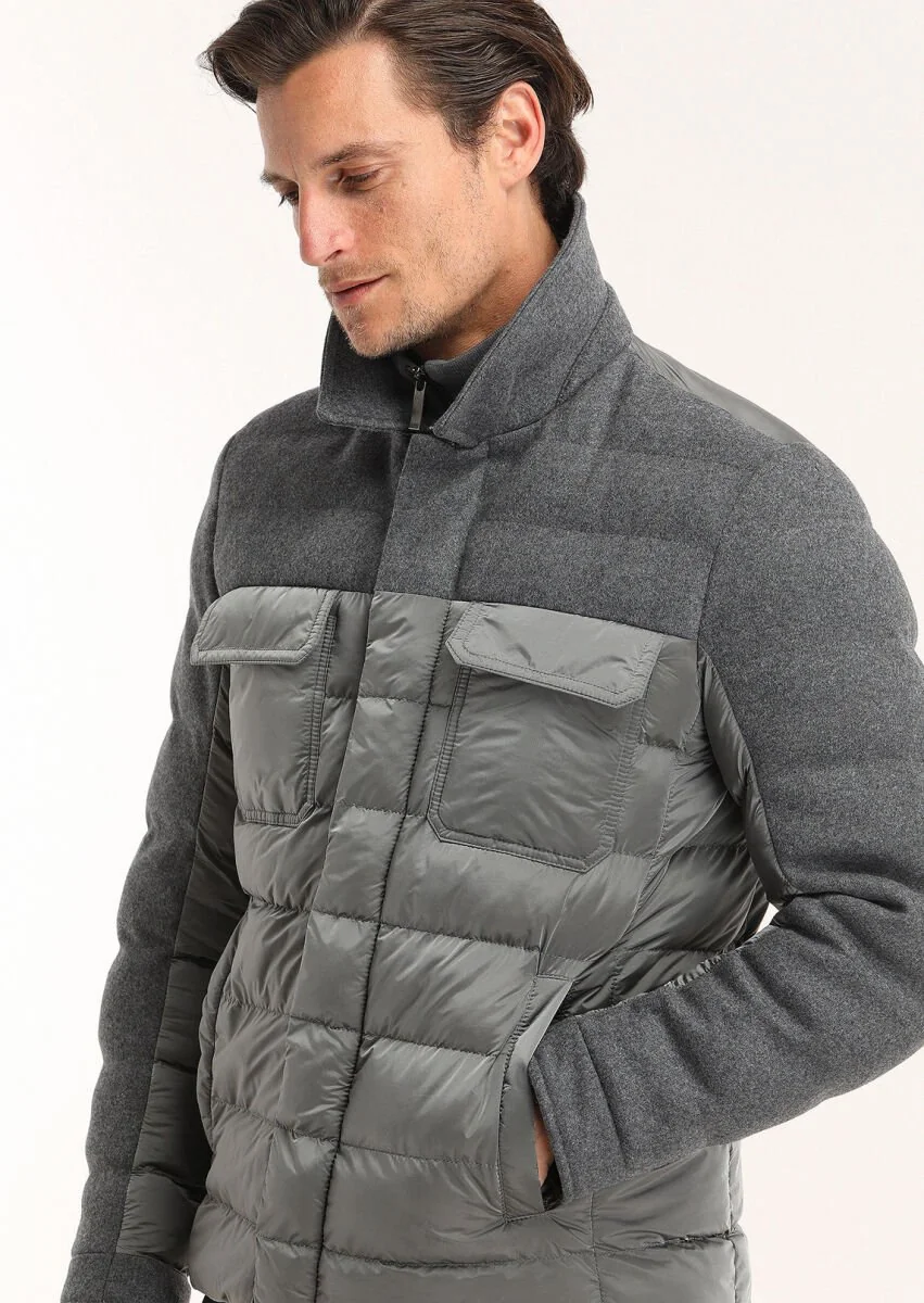 Dark Grey Weaving Coat - 6