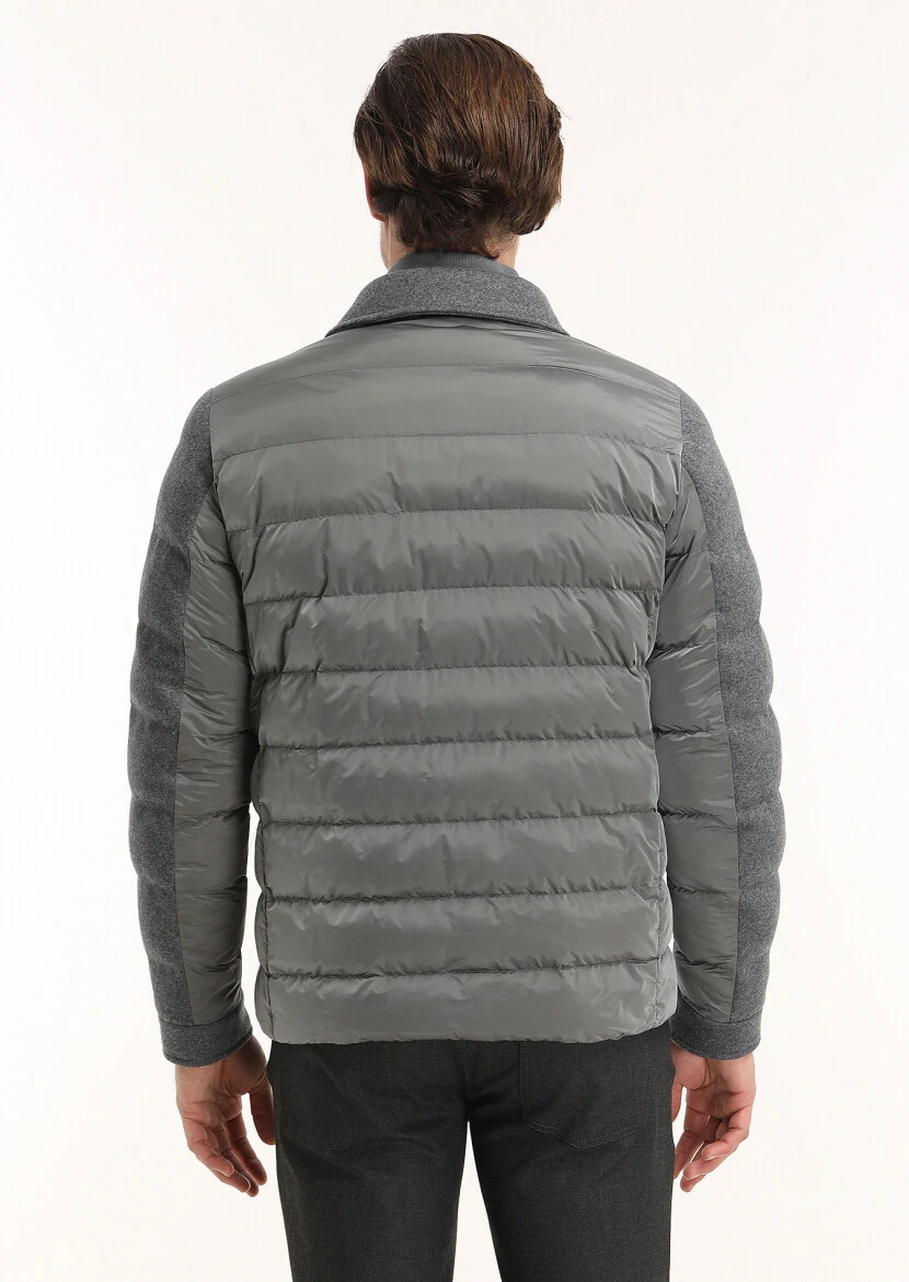Dark Grey Weaving Coat - 7