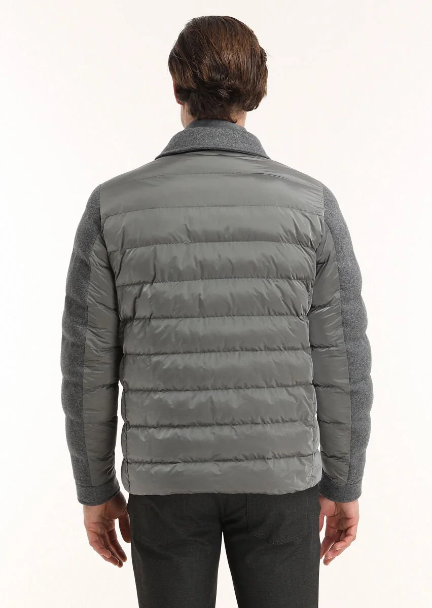 Dark Grey Weaving Coat - 7