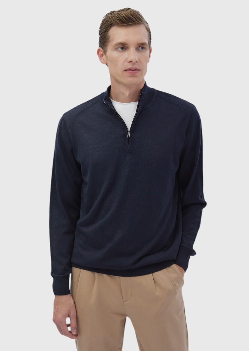 Dark Indigo Knitwear Sweatshirt 