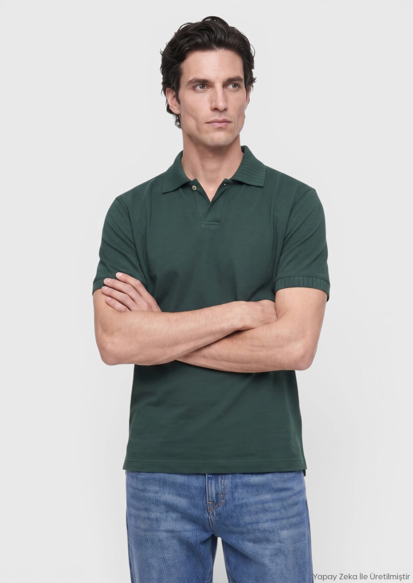 Dark Khaki Plain T-Shirt - RAMSEY