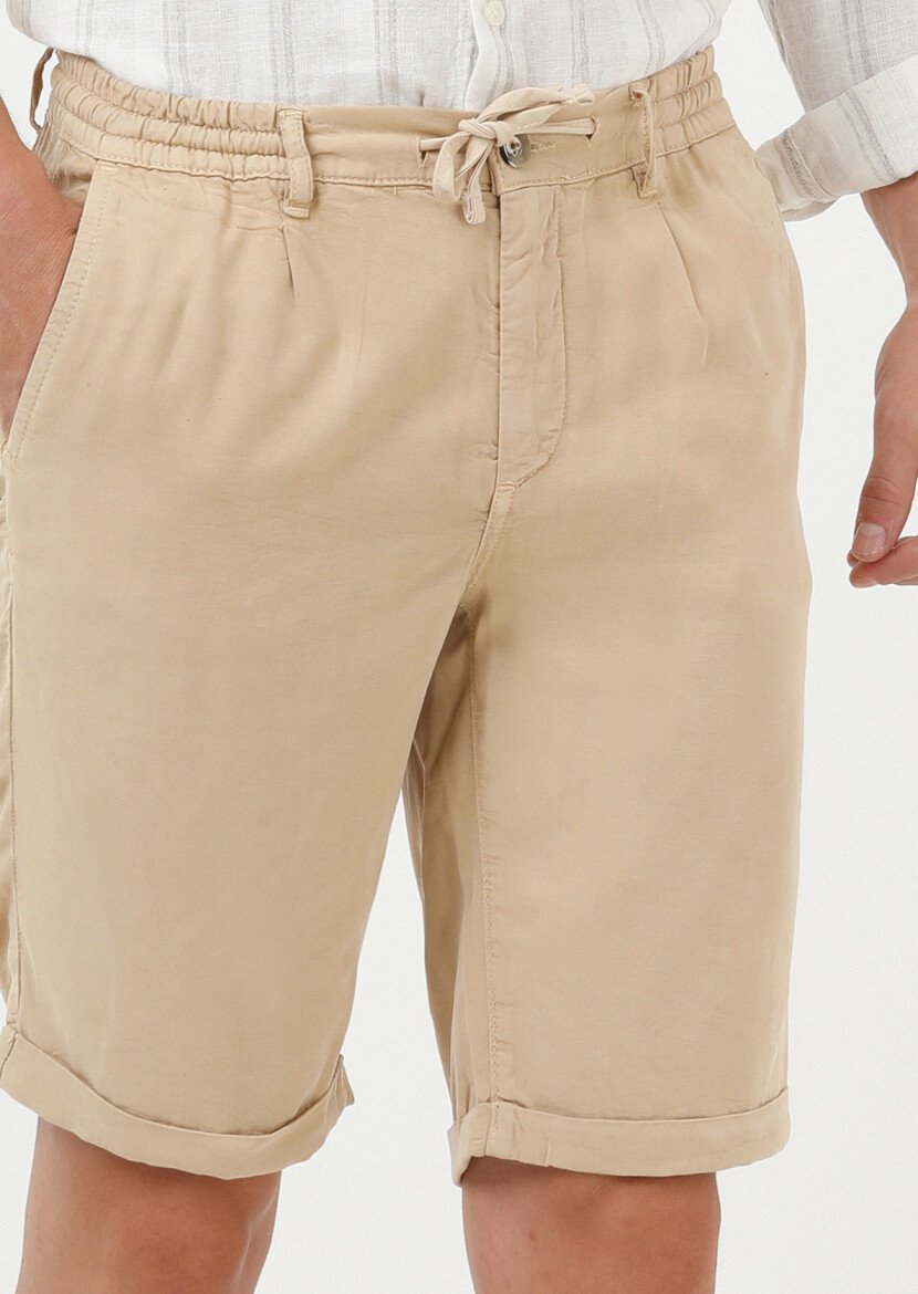 Deve Tüyü Düz Dokuma Jogging Fit Casual Bermuda - 2