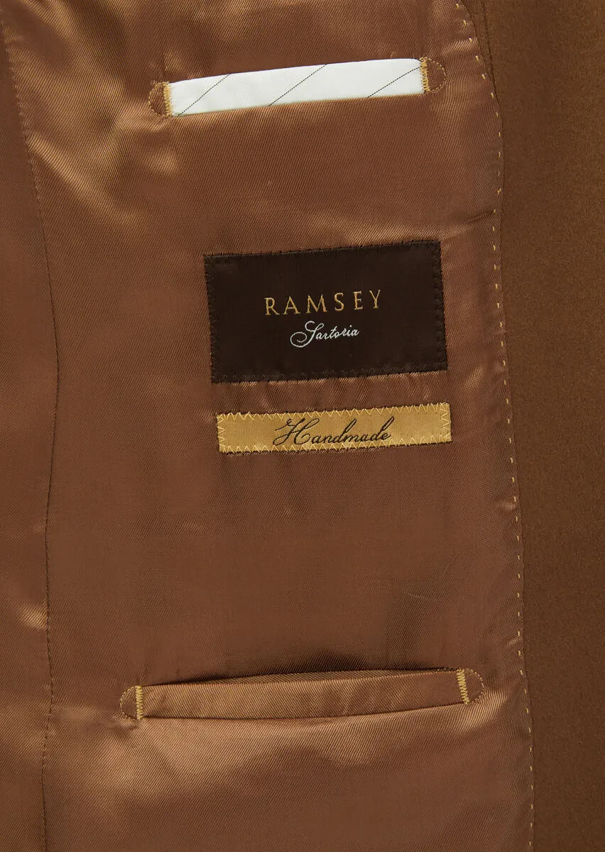 Deve Tüyü Düz Regular Fit %100 Kaşmir Ceket - 7