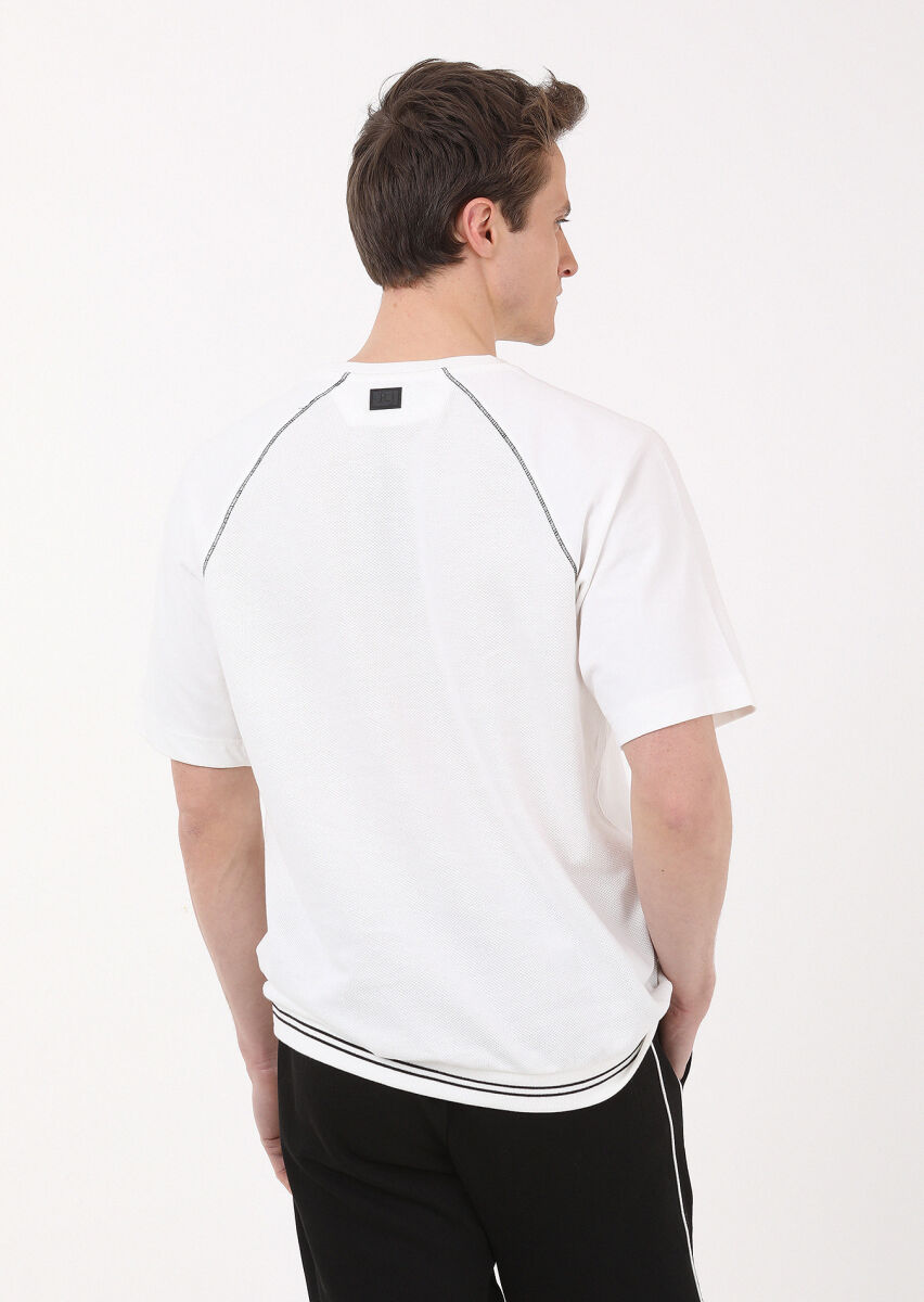 Ecru Jacquard Sweatshirt - 4