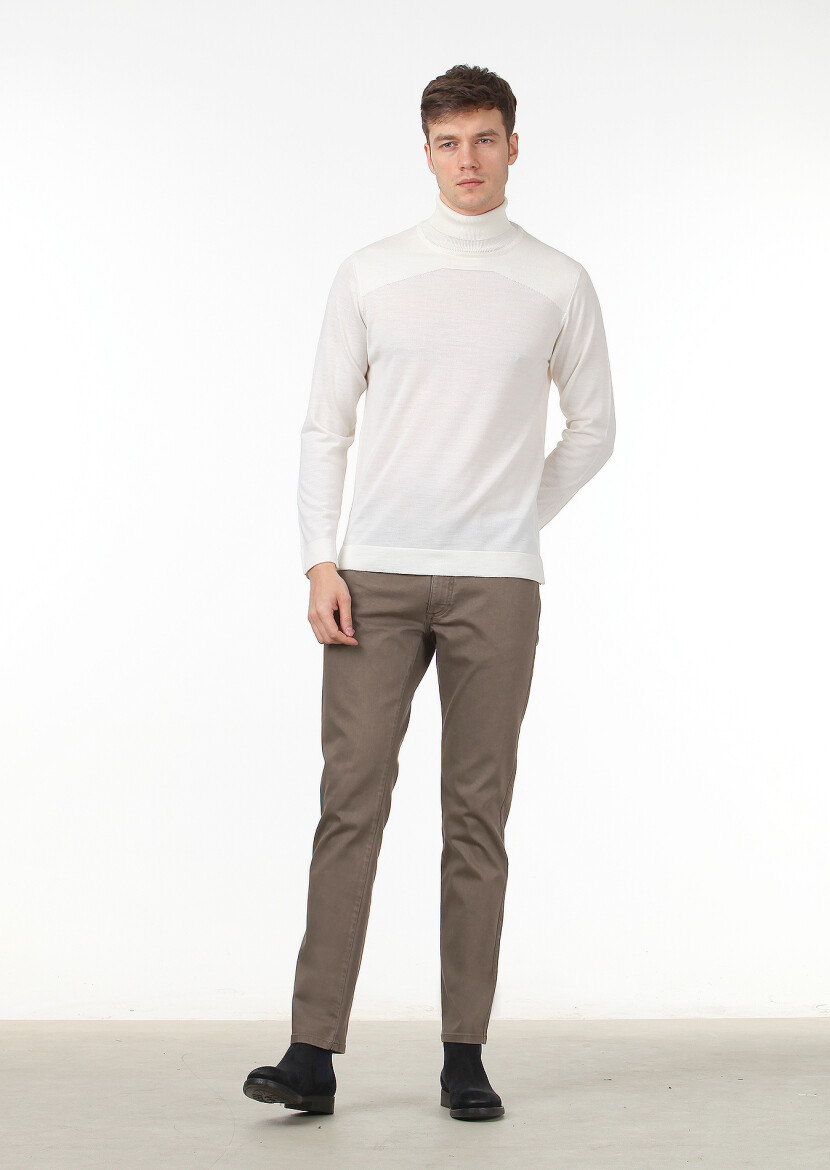 Ecru Knitwear Sweatshirt - 3