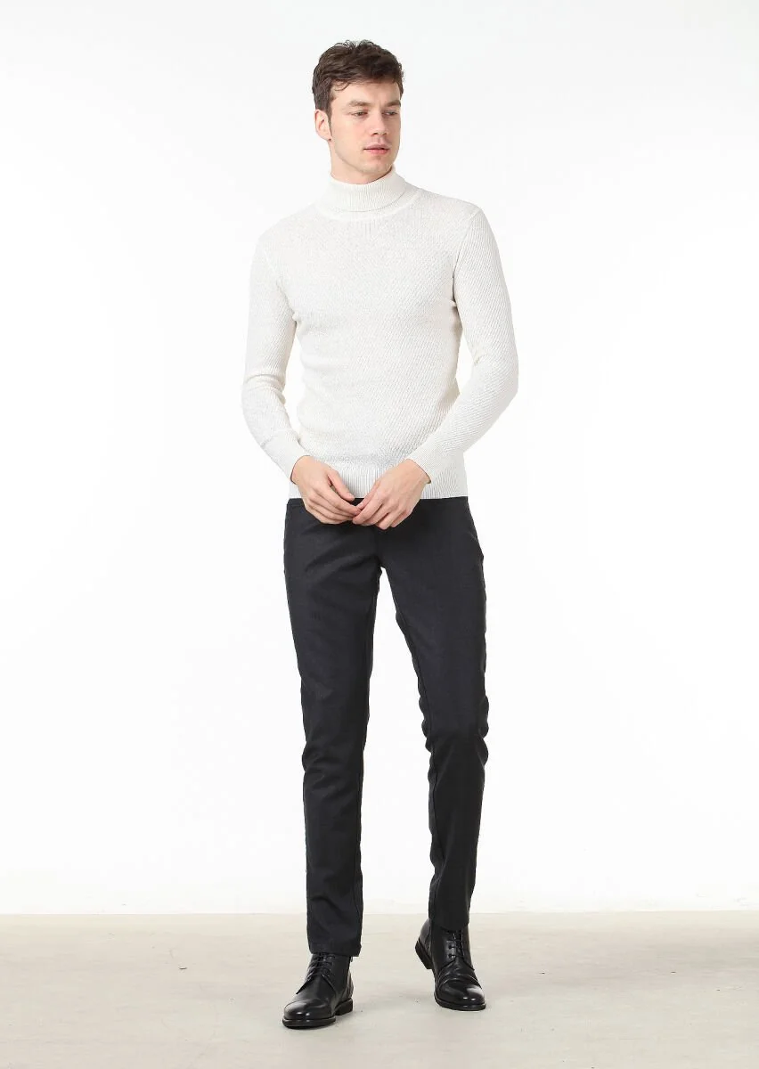 Ecru Knitwear Sweatshirt - 3