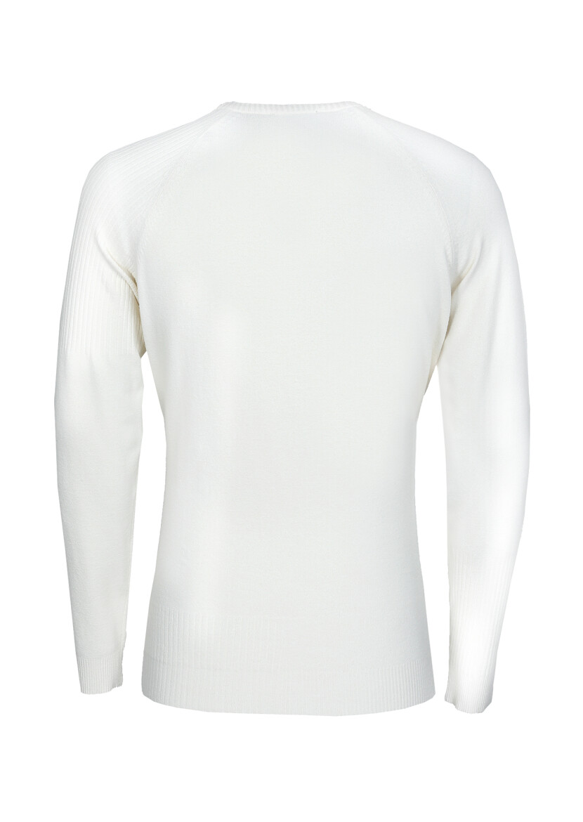 Ecru Knitwear Sweatshirt - 7
