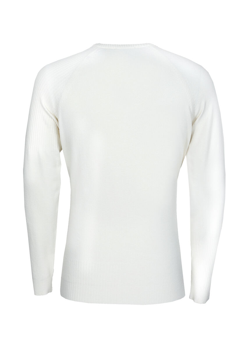 Ecru Knitwear Sweatshirt - 7