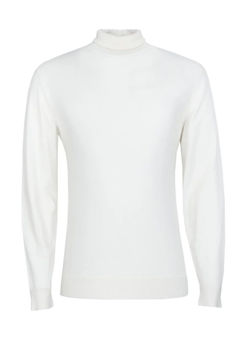 Ecru Knitwear Sweatshirt - 6