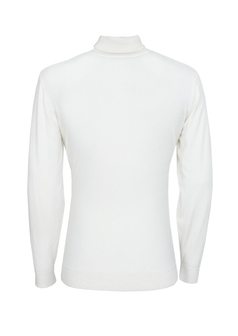Ecru Knitwear Sweatshirt - 7