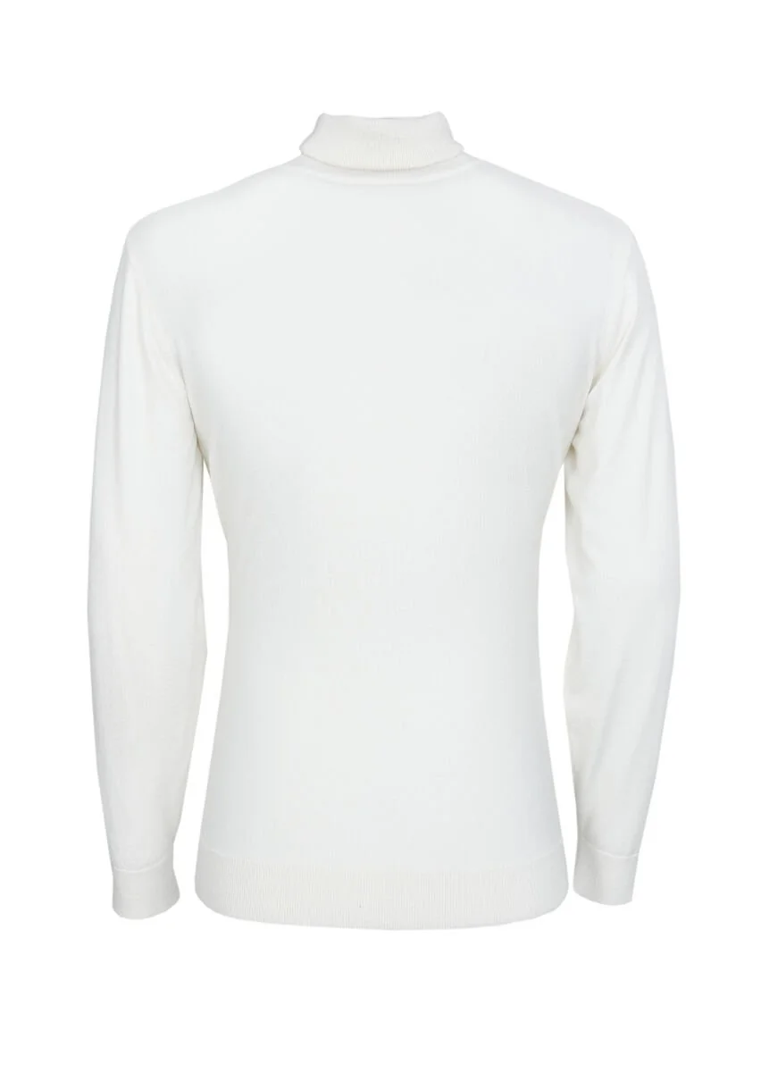 Ecru Knitwear Sweatshirt - 7
