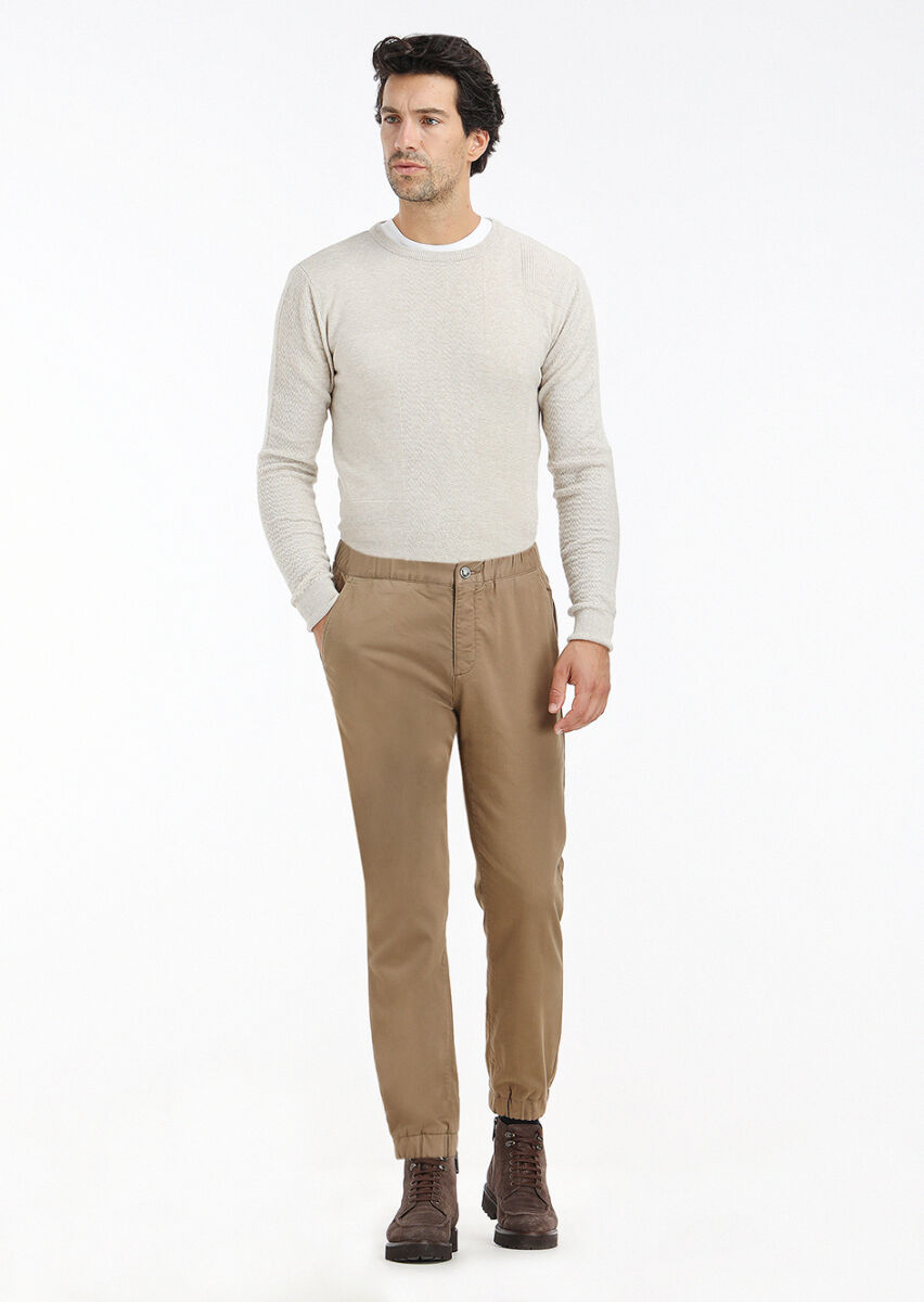 Ecru Knitwear Sweatshirt - 1