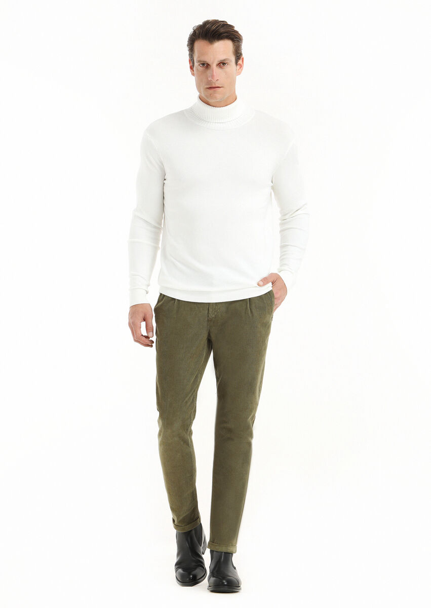 Ecru Knitwear Sweatshirt - 1