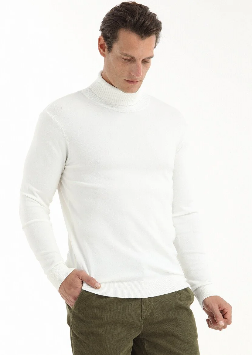 Ecru Knitwear Sweatshirt 