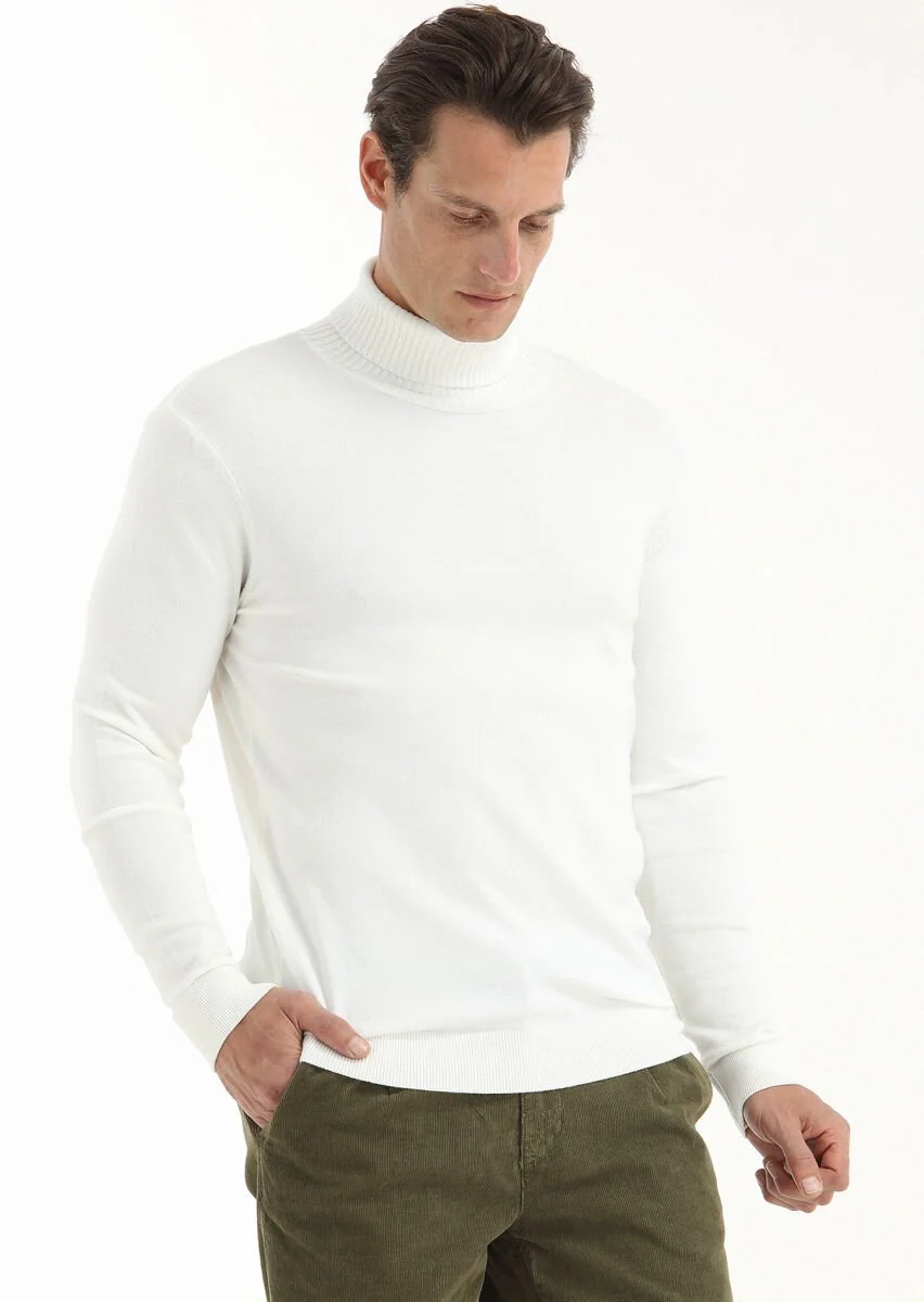 Ecru Knitwear Sweatshirt - 2