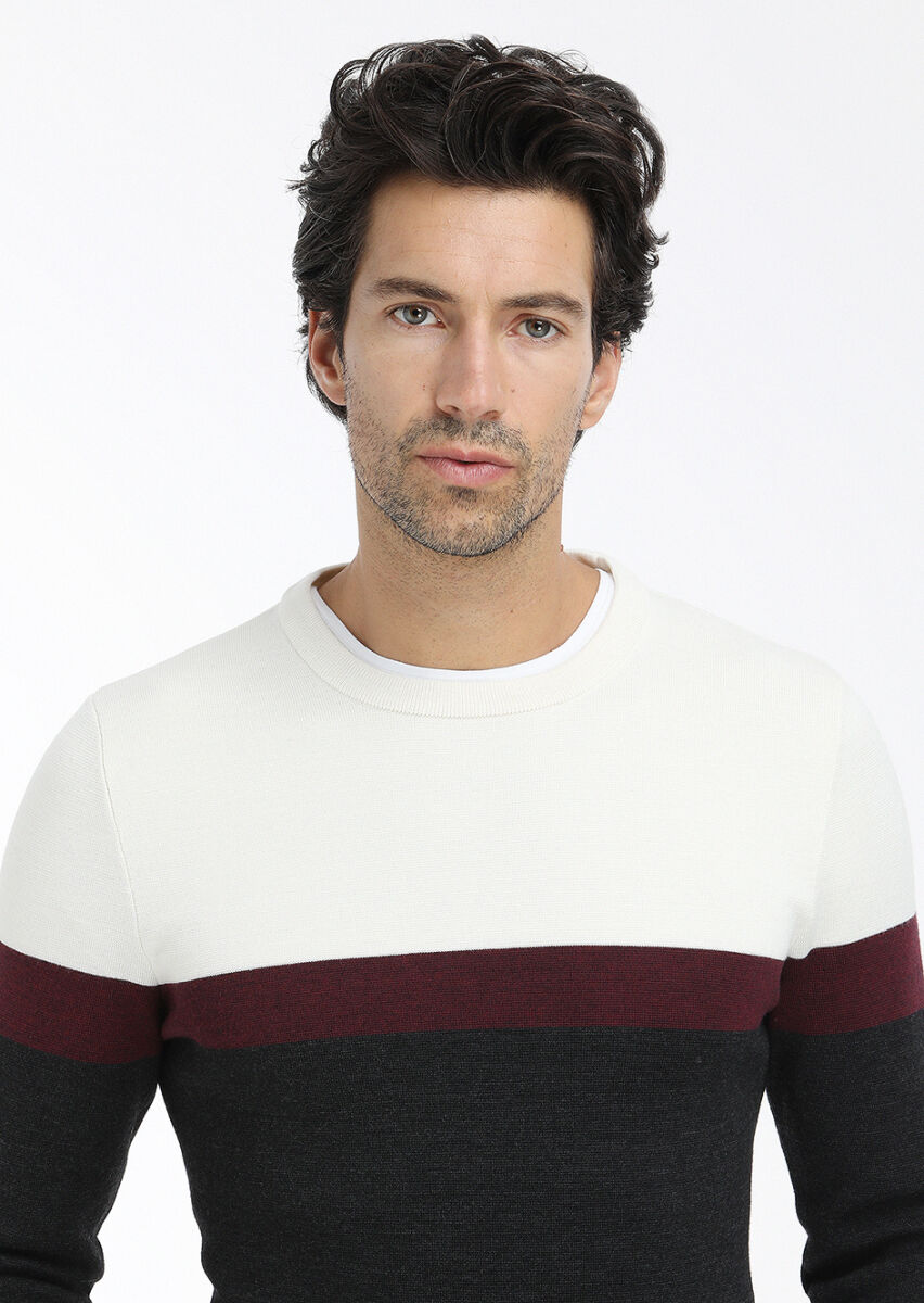 Ecru Knitwear Sweatshirt - 3