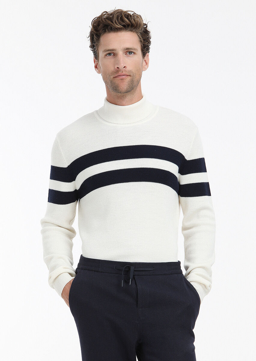 Ecru Knitwear Sweatshirt - 2