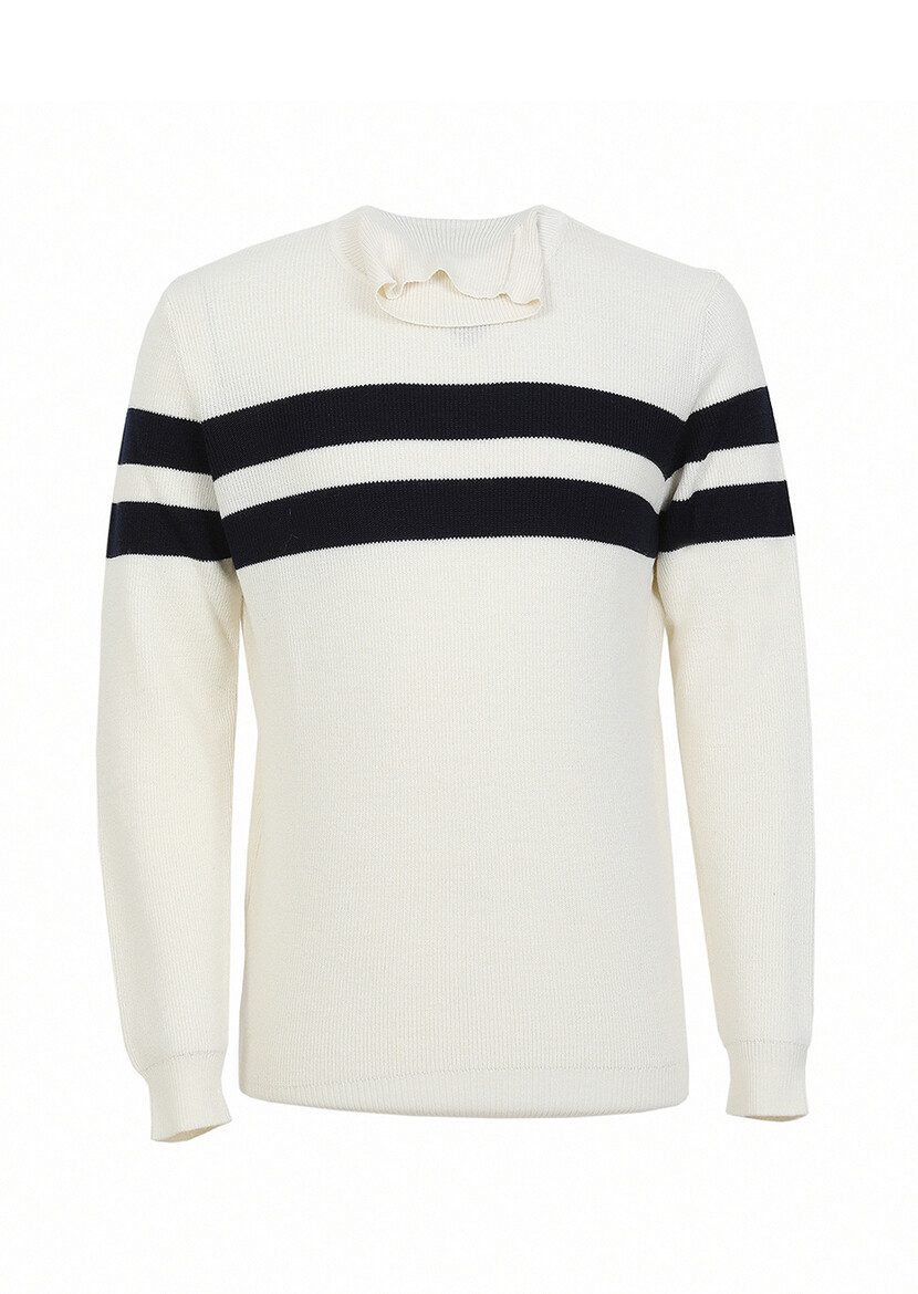 Ecru Knitwear Sweatshirt - 7