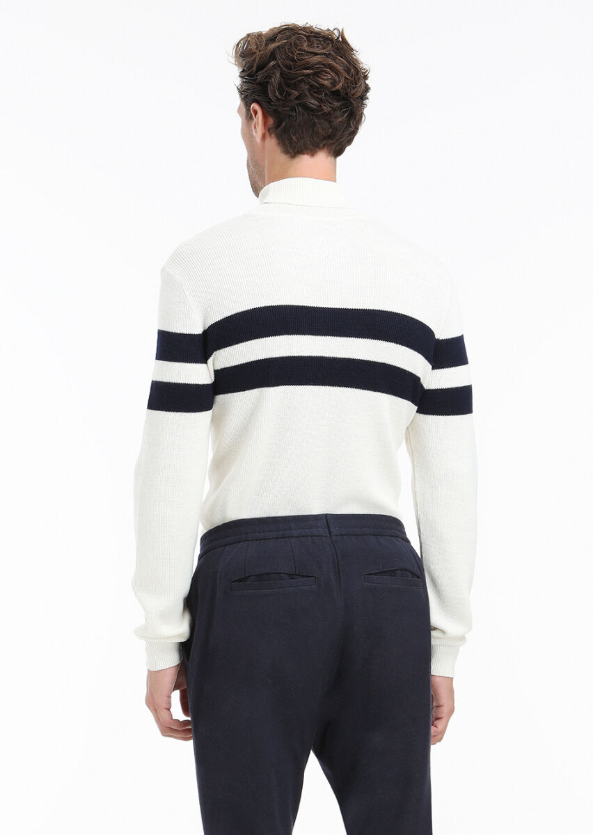 Ecru Knitwear Sweatshirt - 6