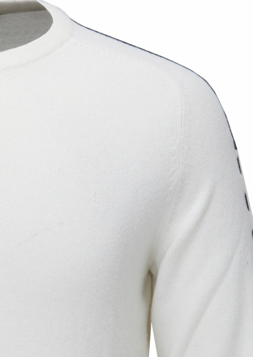 Ecru Knitwear Sweatshirt 