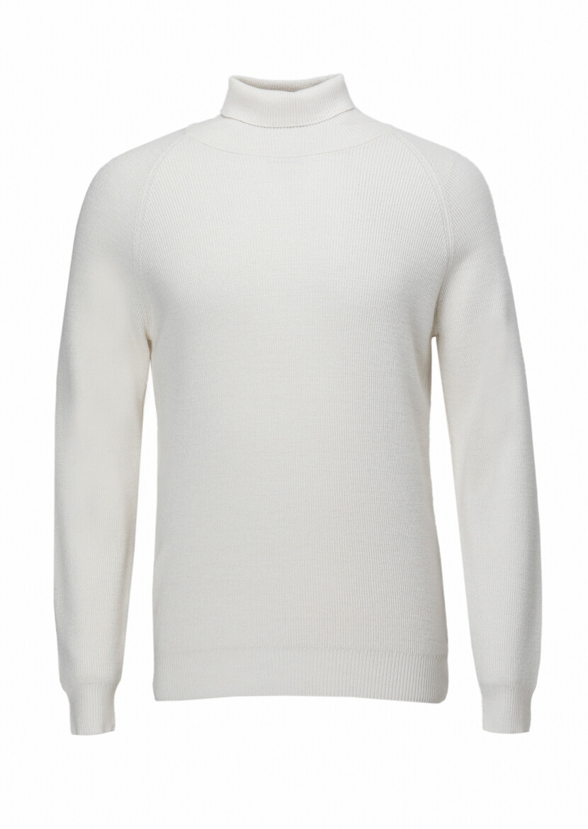 Ecru Knitwear Sweatshirt - 8