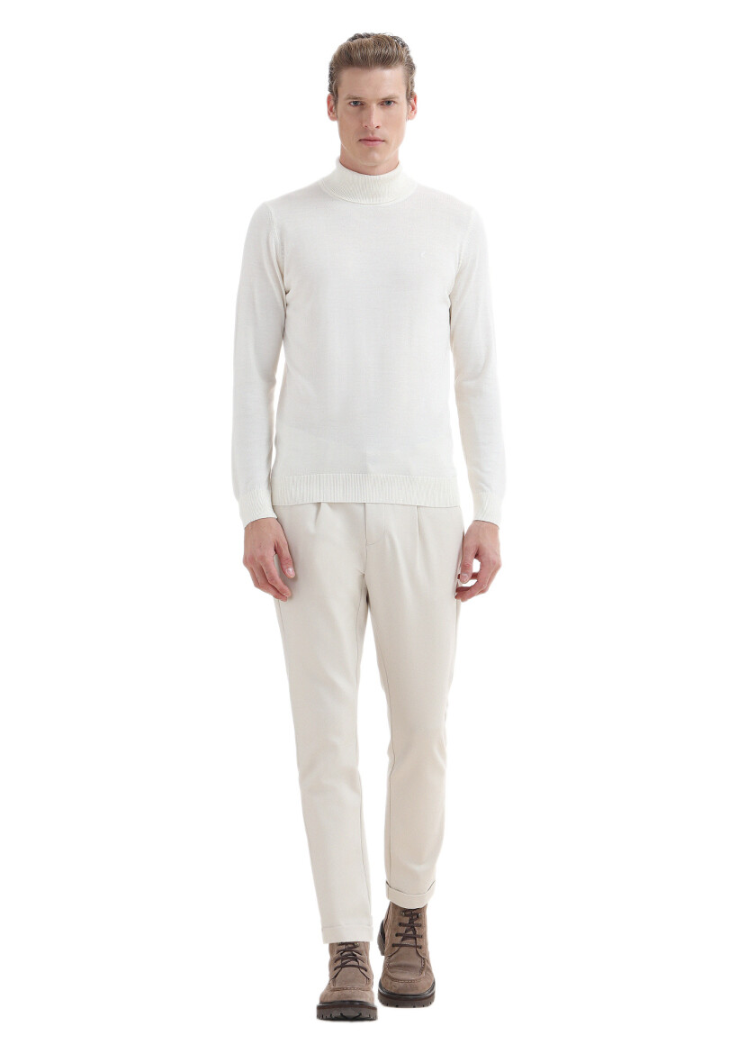 Ecru Knitwear Sweatshirt 