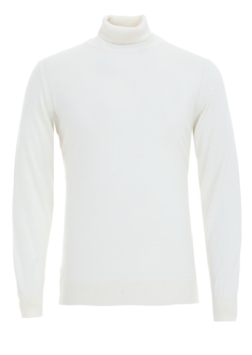 Ecru Knitwear Sweatshirt - 6