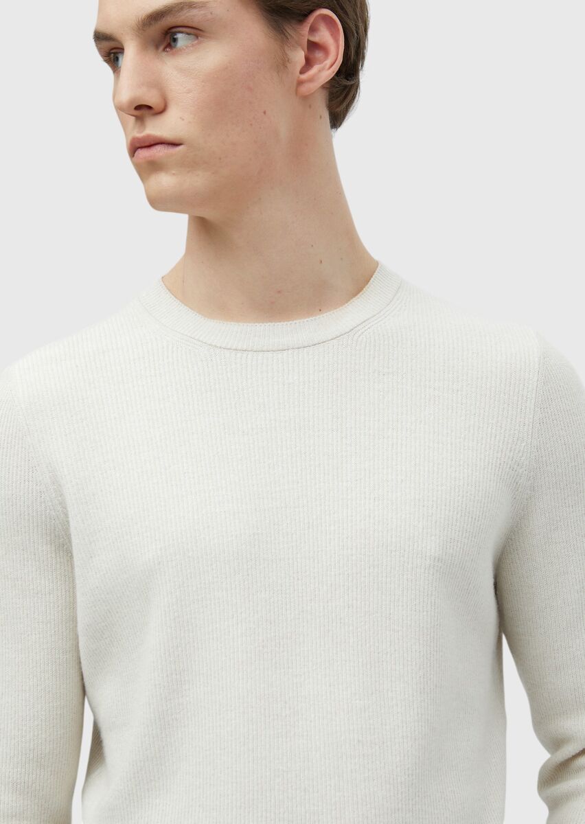 Ecru Knitwear Sweatshirt - 3