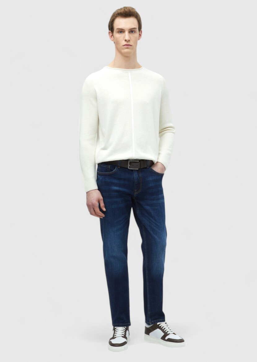 Ecru Knitwear Sweatshirt - RAMSEY