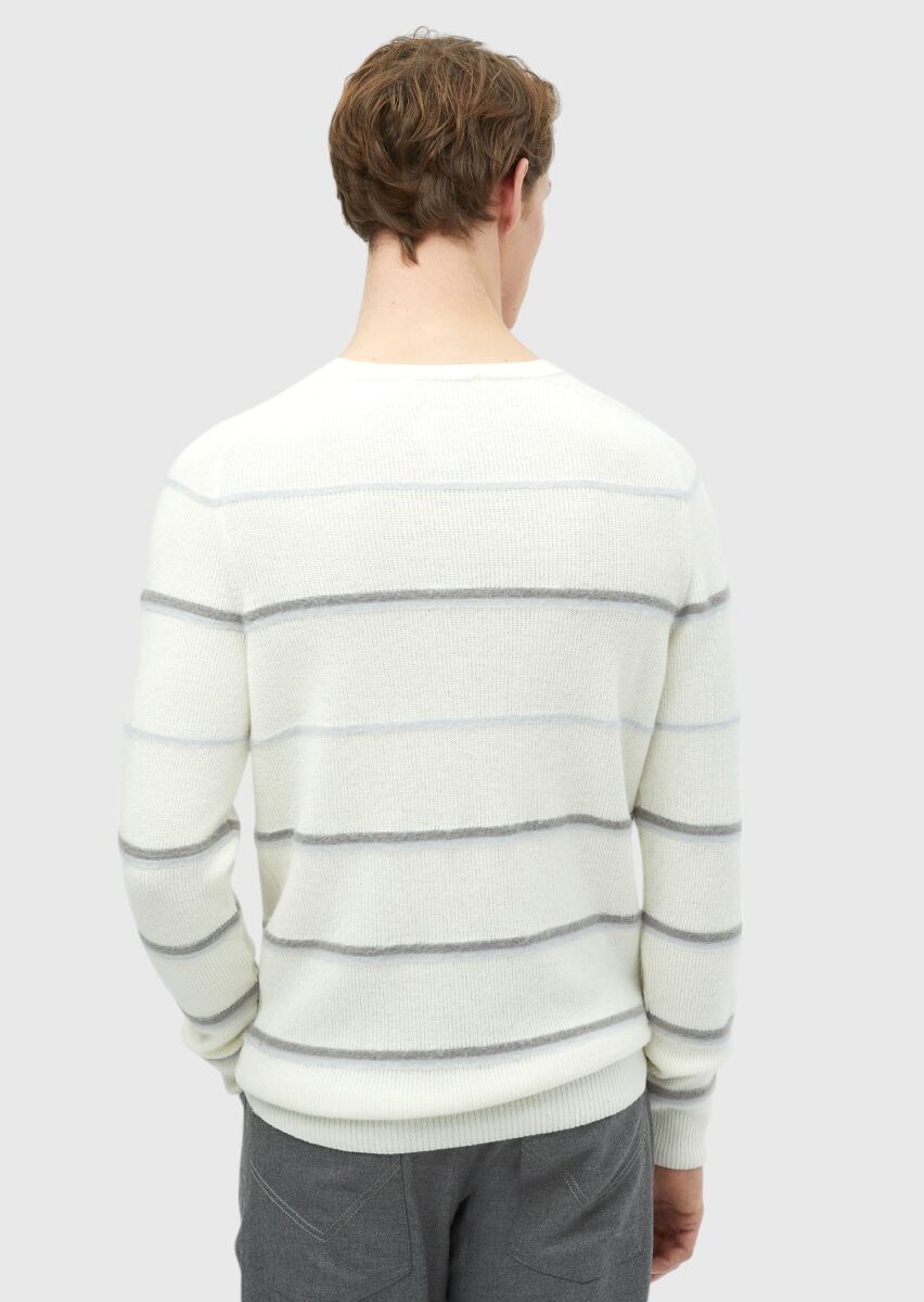 Ecru Knitwear Sweatshirt - 6