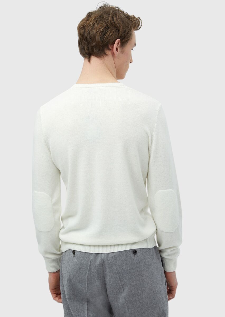 Ecru Knitwear Sweatshirt - 6