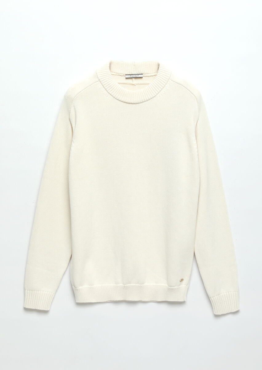 Ecru Knitwear Sweatshirt - 7