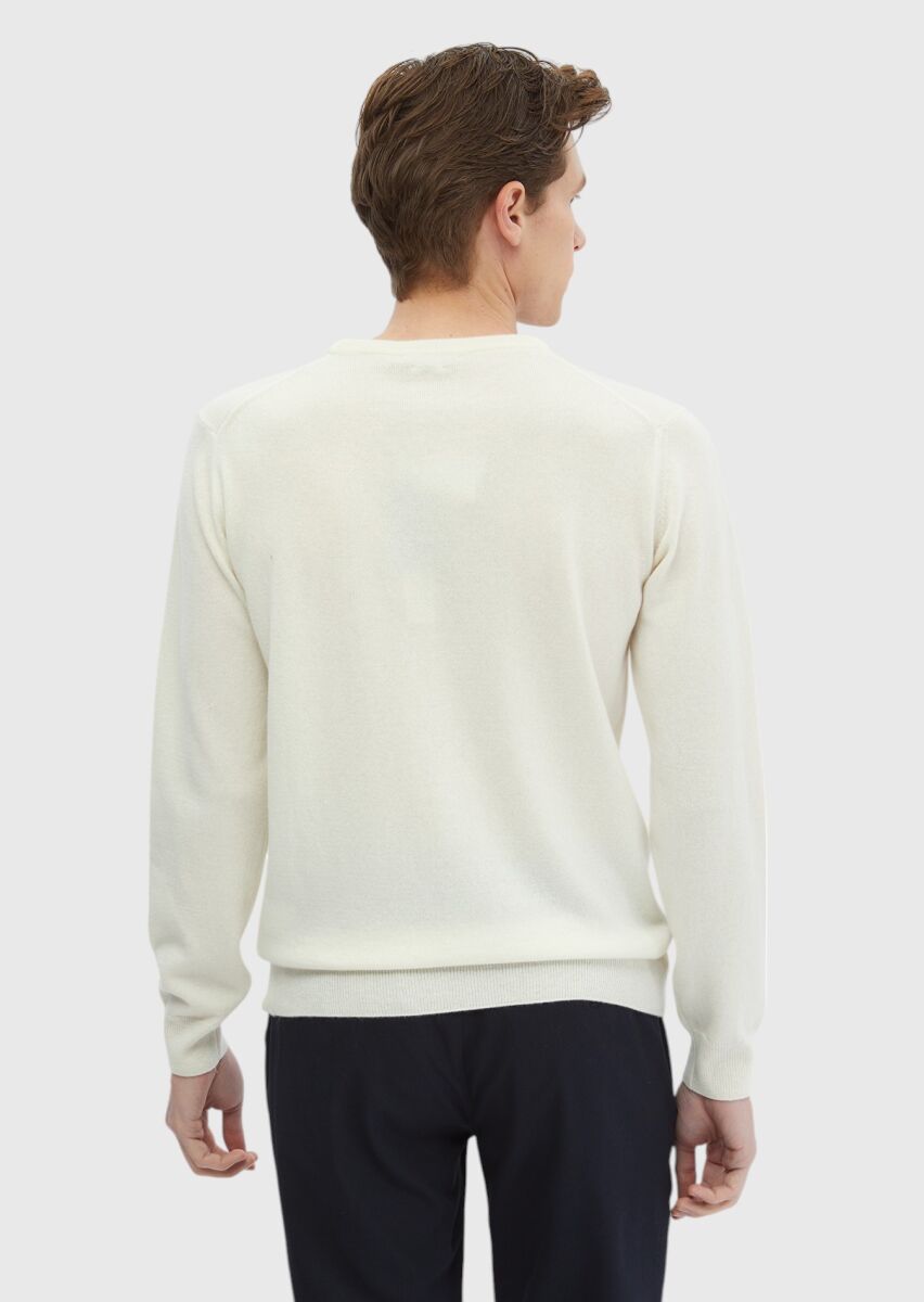 Ecru Knitwear Sweatshirt - 7