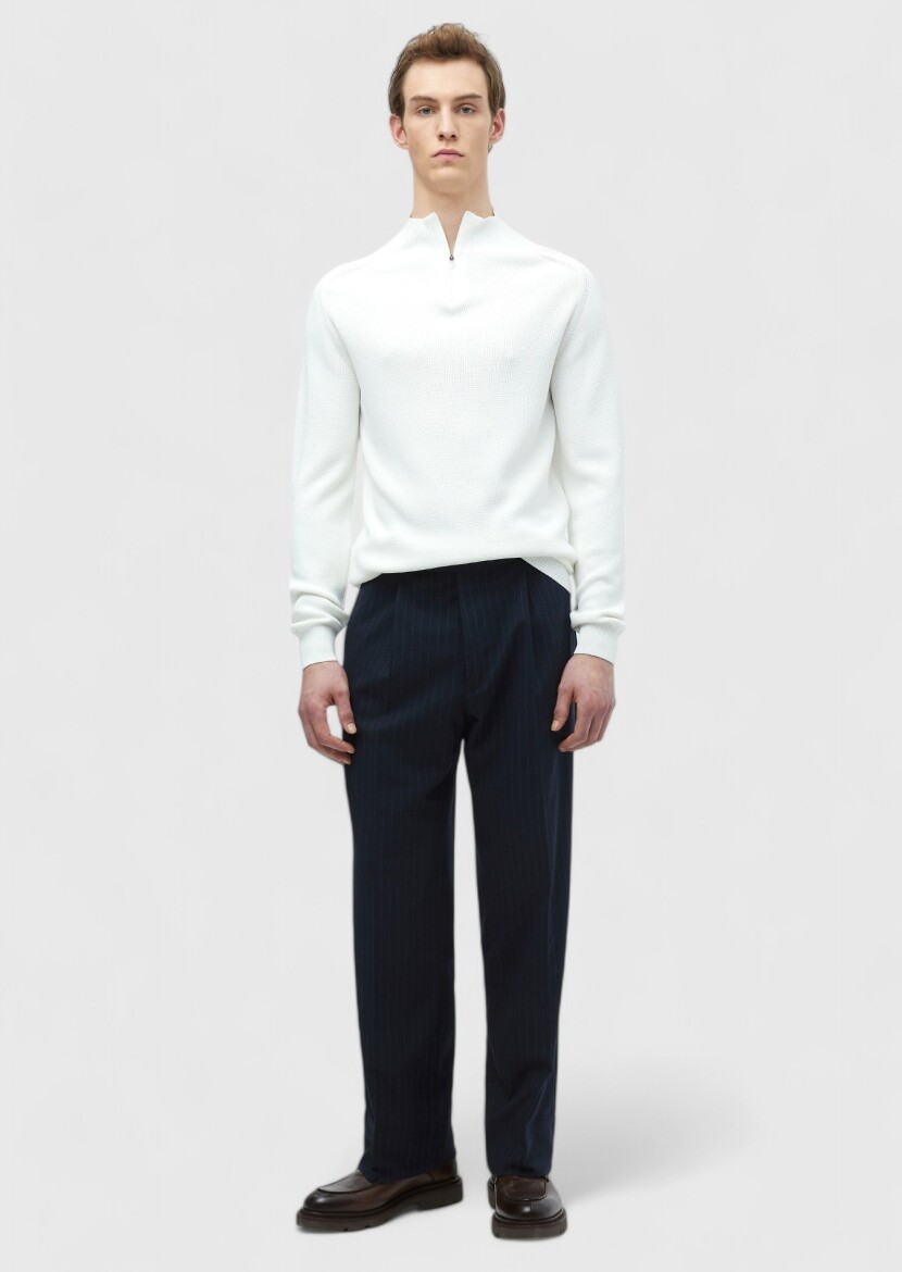 Ecru Knitwear Sweatshirt 