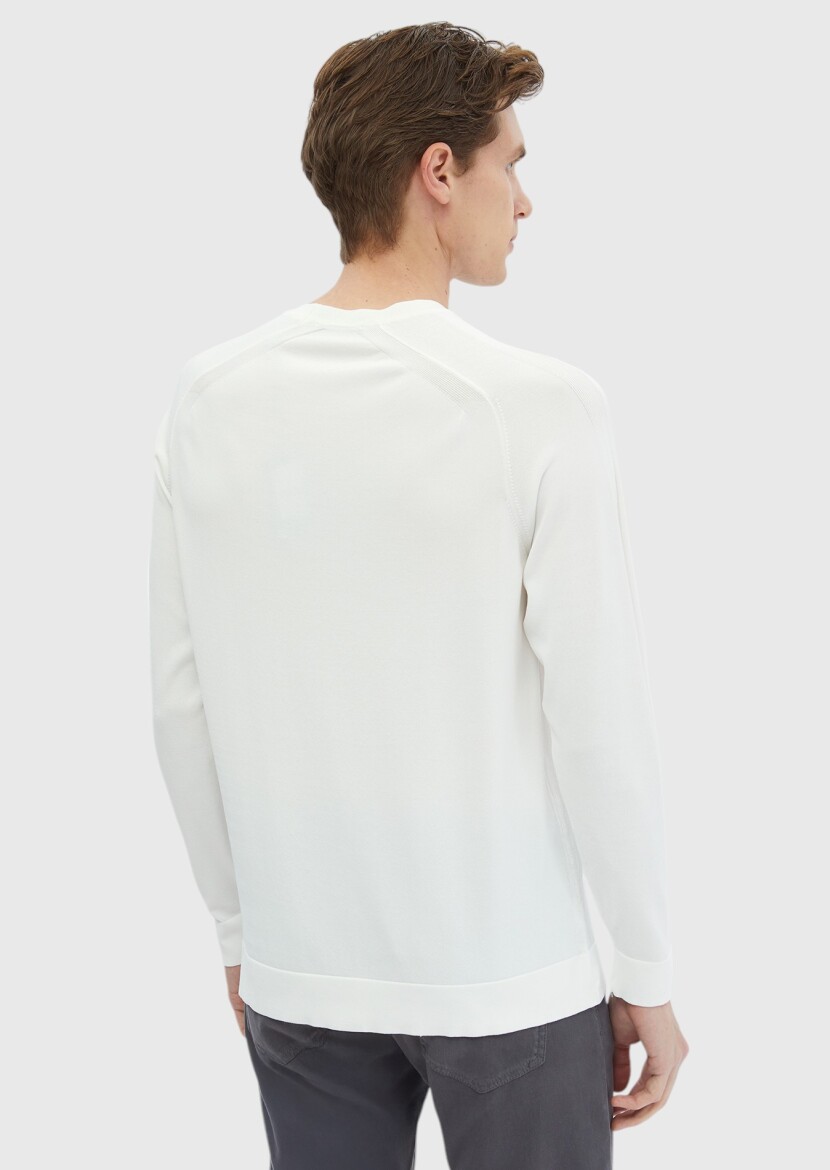 Ecru Knitwear Sweatshirt - 6