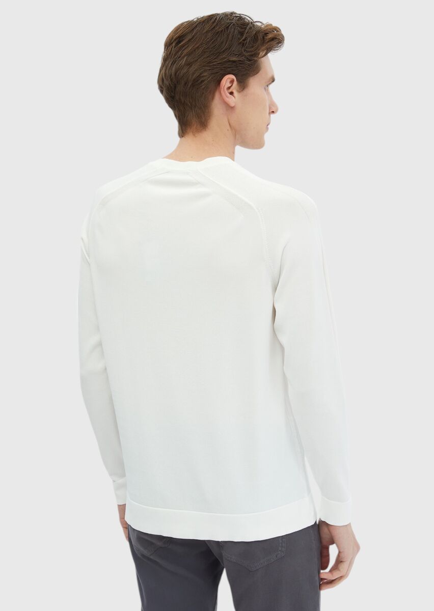 Ecru Knitwear Sweatshirt - 6