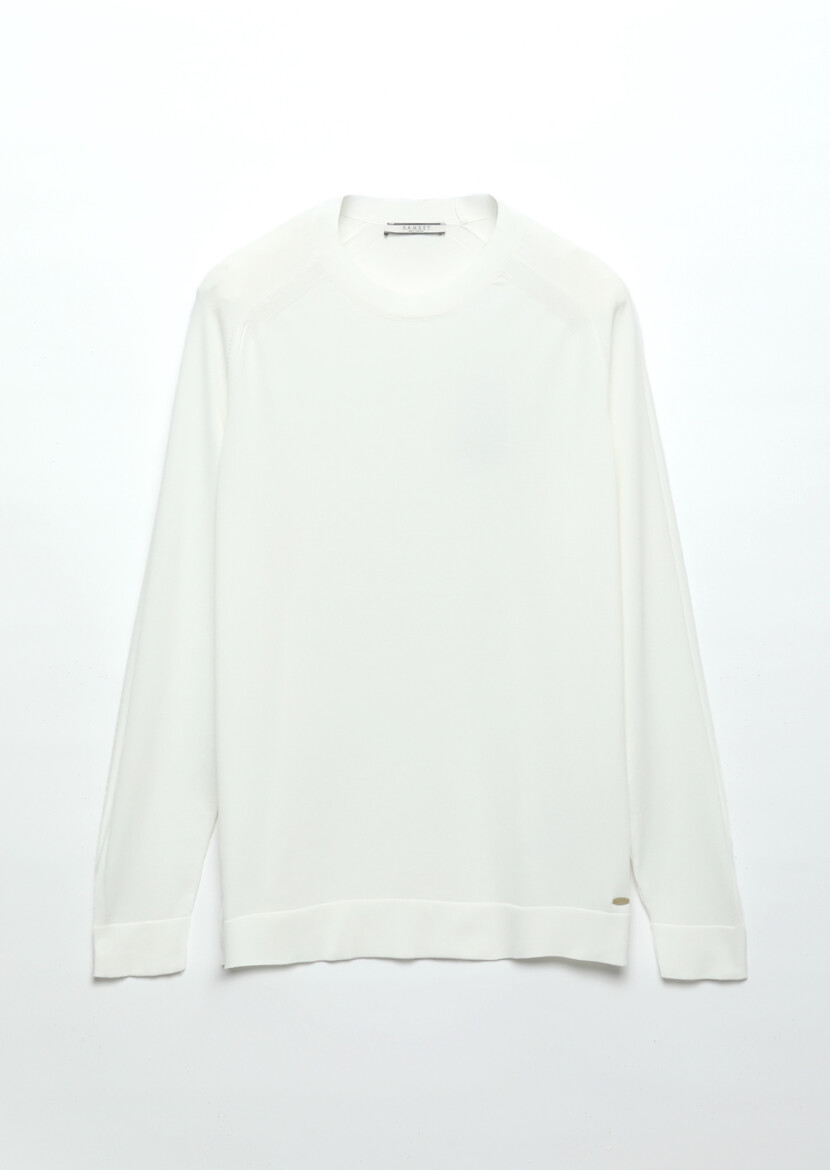 Ecru Knitwear Sweatshirt - 7